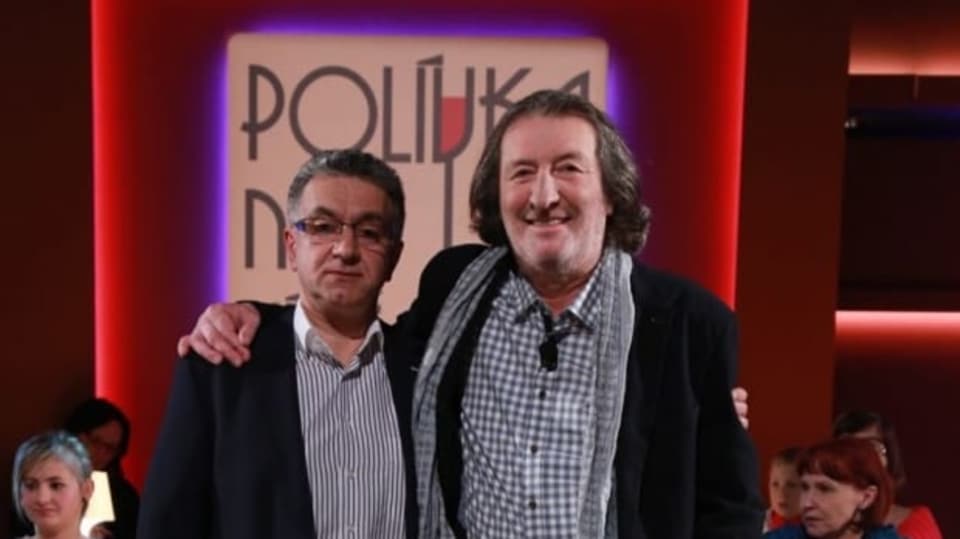 Bolek s Imranem M. Zangim, perkusionistou i panem doktorem v jedné osobě